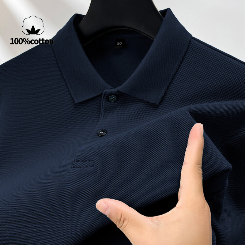 Polo Shirt Pique - เสื้อโปโลผ้าฝ้าย 100% แขนยาว Four Seasons Universal