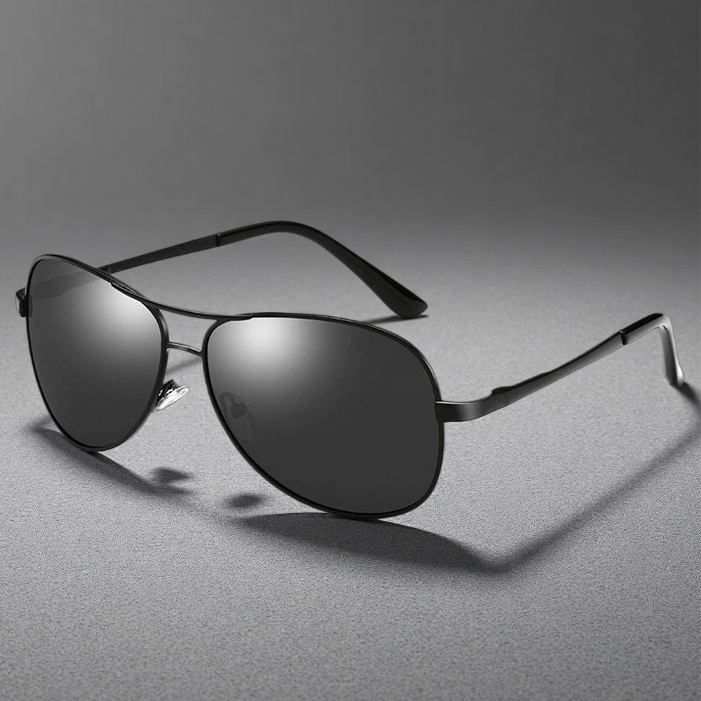 Sunglasses Aviator Polarized - คลาสสิกนักบินแว่นกันแดดP Olarizedผู้ชายผู้หญิงแฟชั่นโลหะการบินอาทิตย์แว่นตาวินเทจสีดําขับรถเฉดสีUV400