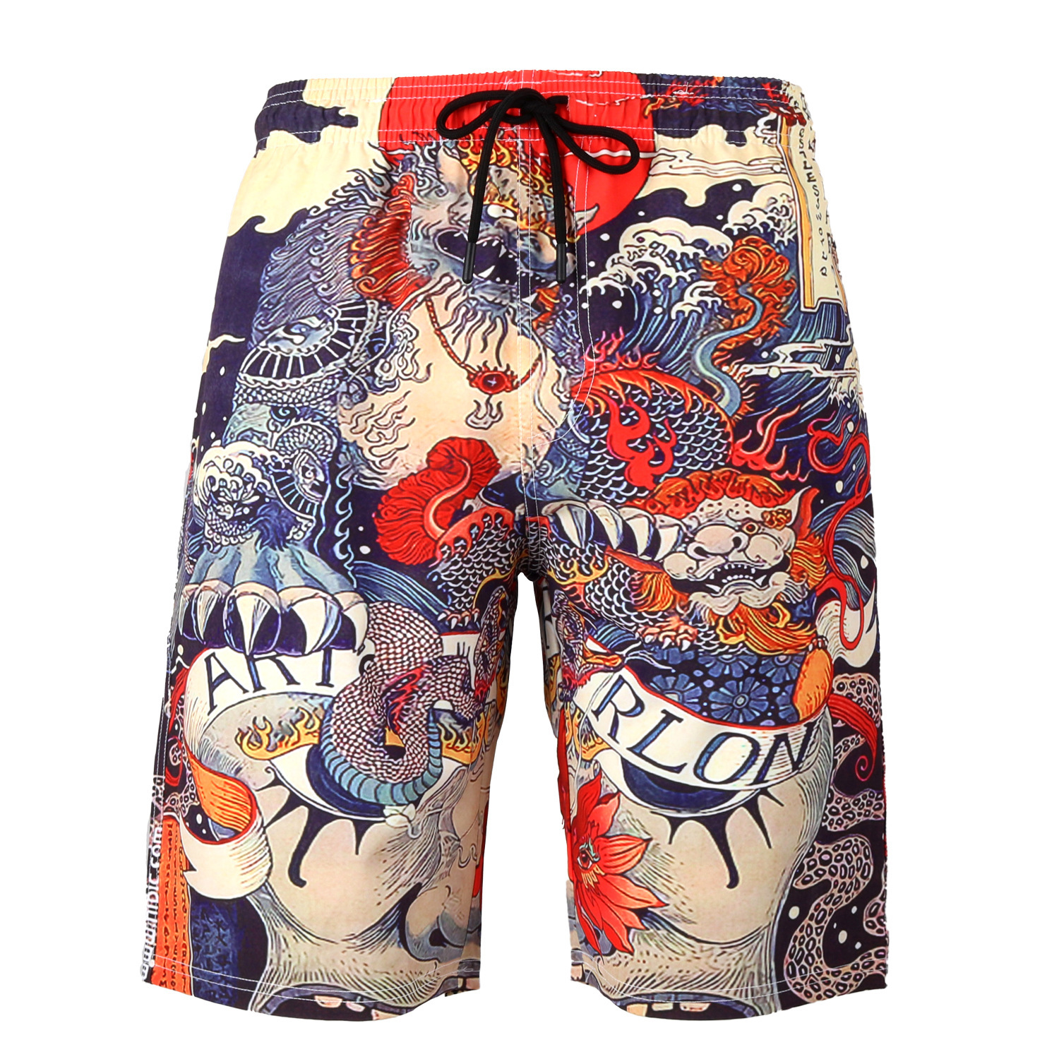 Trunks Board Surf - กางเกงขาสั้นว่ายน้ําชายชุดว่ายน้ํากางเกงว่ายน้ํา Surf Board กางเกงขาสั้นฤดูร้อนชุดว่ายน้ําด่วนแห้งกีฬากางเกงขาสั้นชายหาดเบอร์มิวดา Plus ขนาด