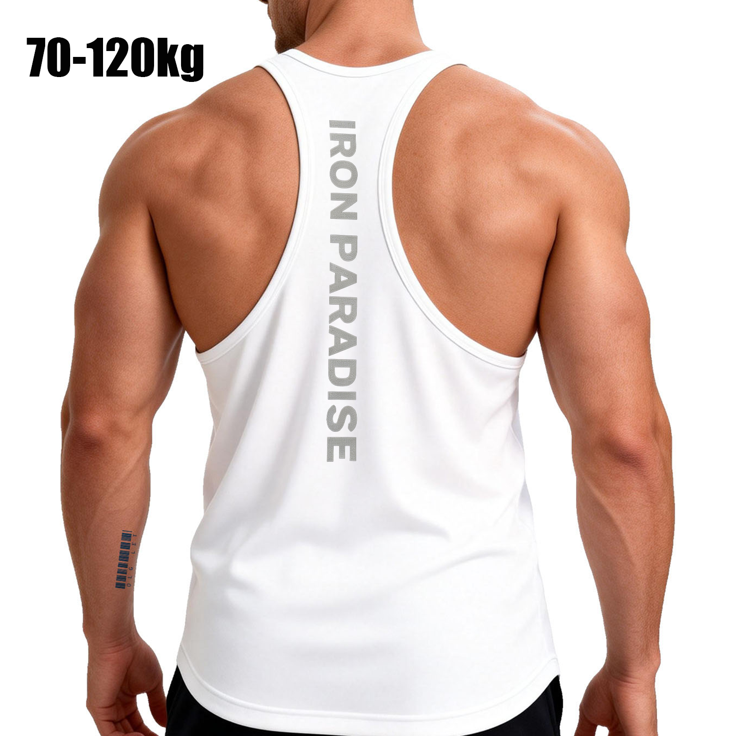 Tank Top Muscle - เสื้อกล้ามทรง Y-Back ไซส์ใหญ่สำหรับผู้ชาย แห้งเร็ว เหมาะสำหรับออกกำลังกาย ฟิตเนส