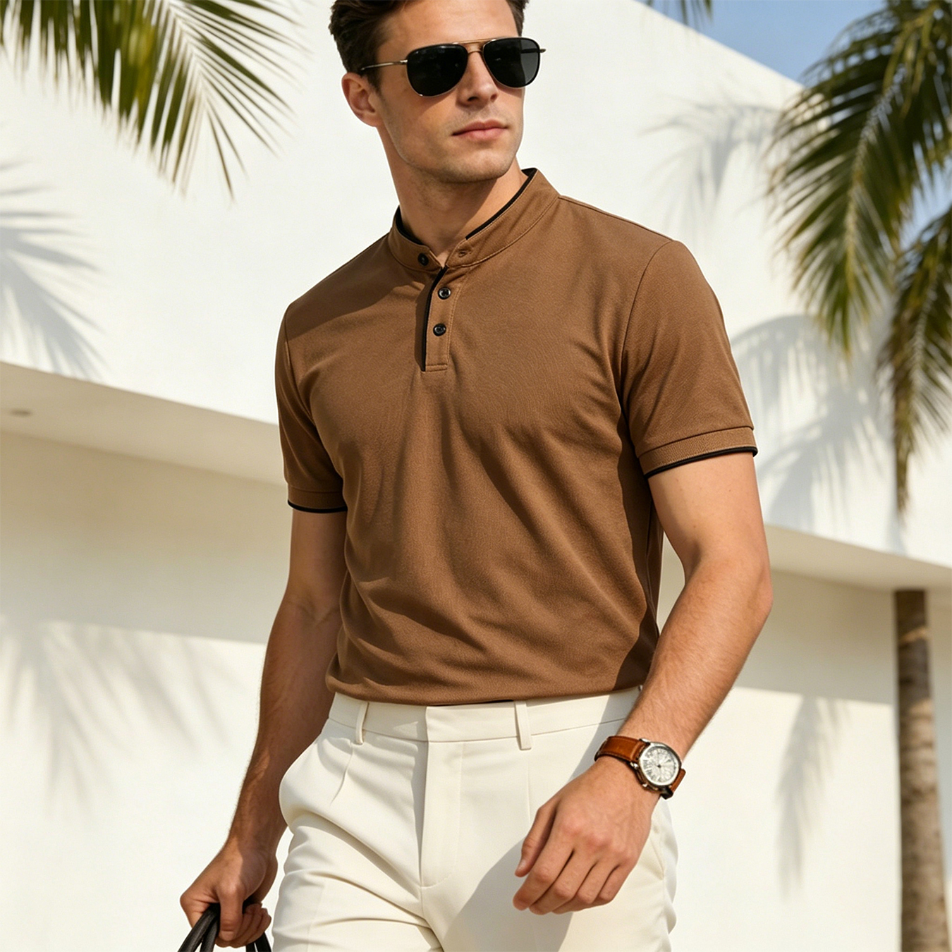 Polo Shirt Pique - เสื้อโปโลผู้ชาย 180 กรัม ผ้ารังผึ้ง แห้งเร็ว ระบายอากาศ