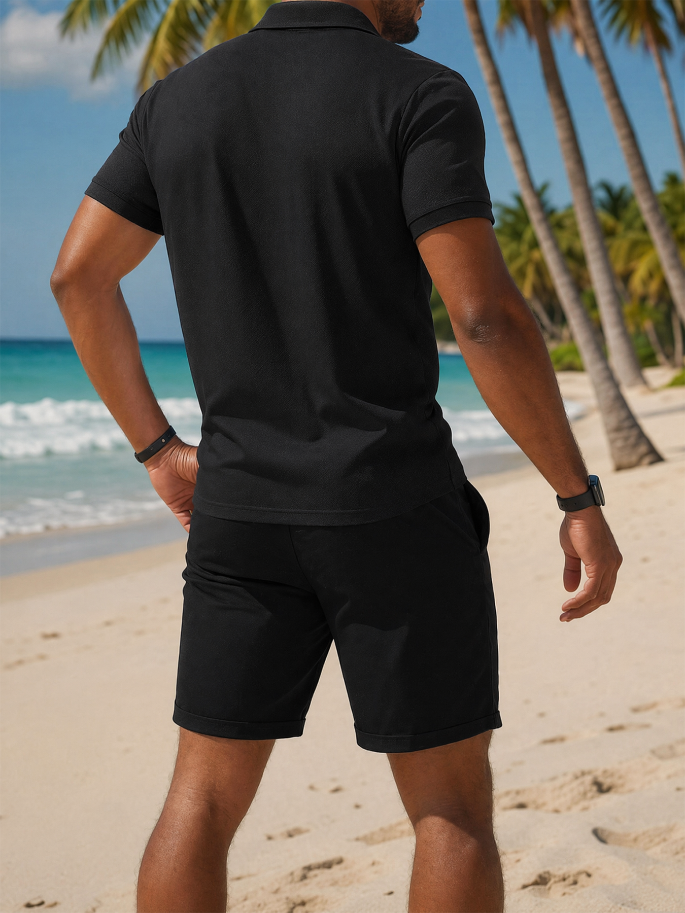 ชุดเซ็ตผู้ชายสำหรับวันหยุดฤดูร - Shorts Chino Slim บทวิจารณ์และราคา