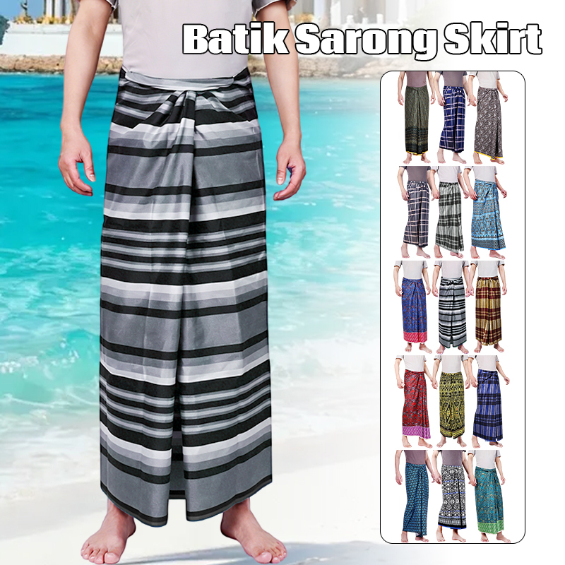 ชุดประจำชาติเอเชียตะวันออกเฉีย - Sarong Men Wrap บทวิจารณ์และราคา