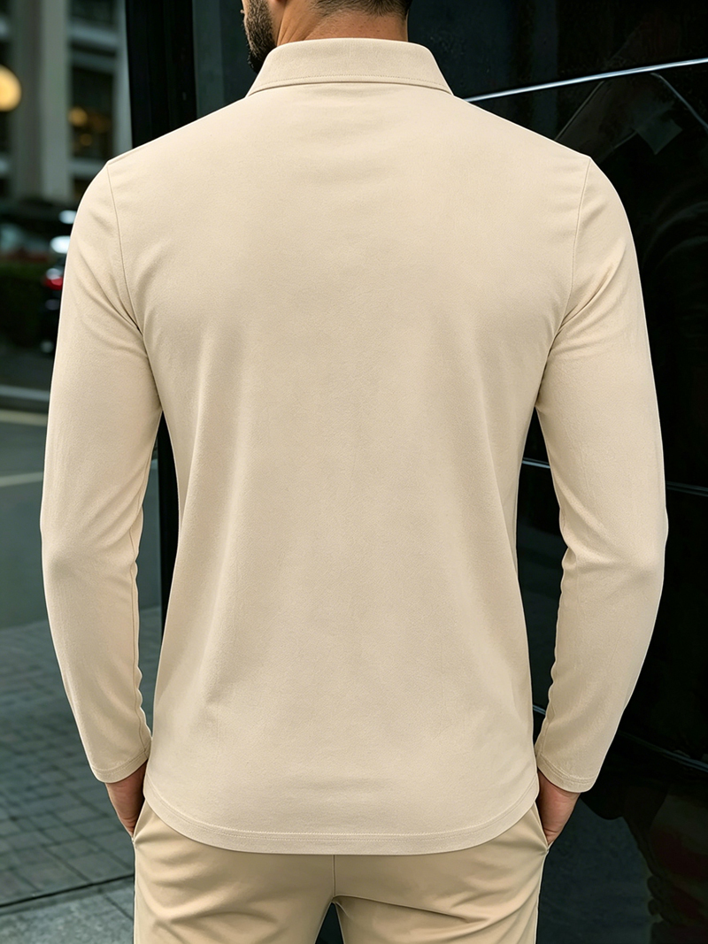 เสื้อโปโลแขนยาวผ้าลินินผสมสำหร - Linen Shirt Breathable บทวิจารณ์และราคา
