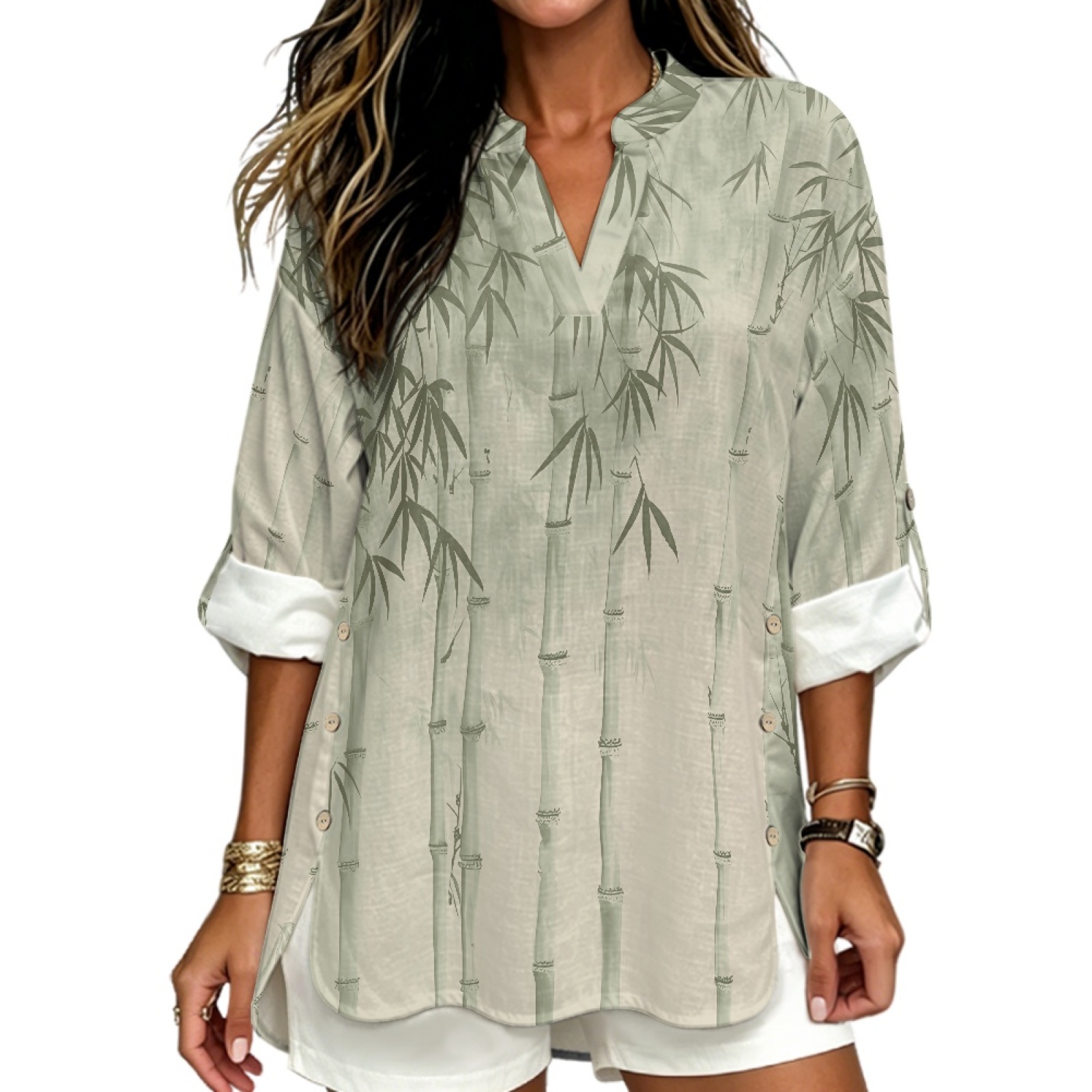 INSTANTARTS เสื้อเชิ้ตผ้าลินิน - Linen Shirt Breathable บทวิจารณ์และราคา