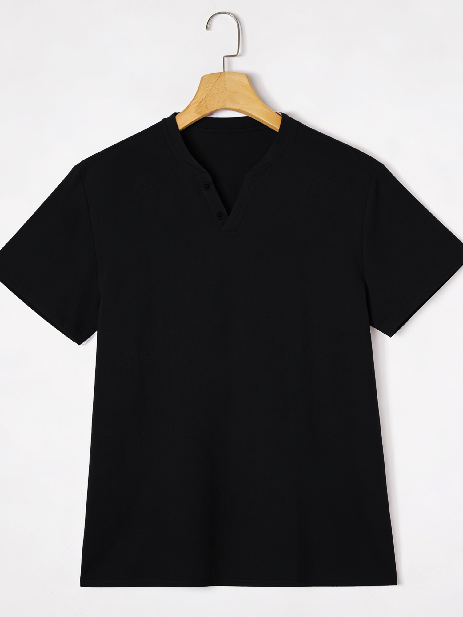 เสื้อยืดแขนสั้นเฮนลีย์สีดำสุดห - Linen Shirt Breathable บทวิจารณ์และราคา
