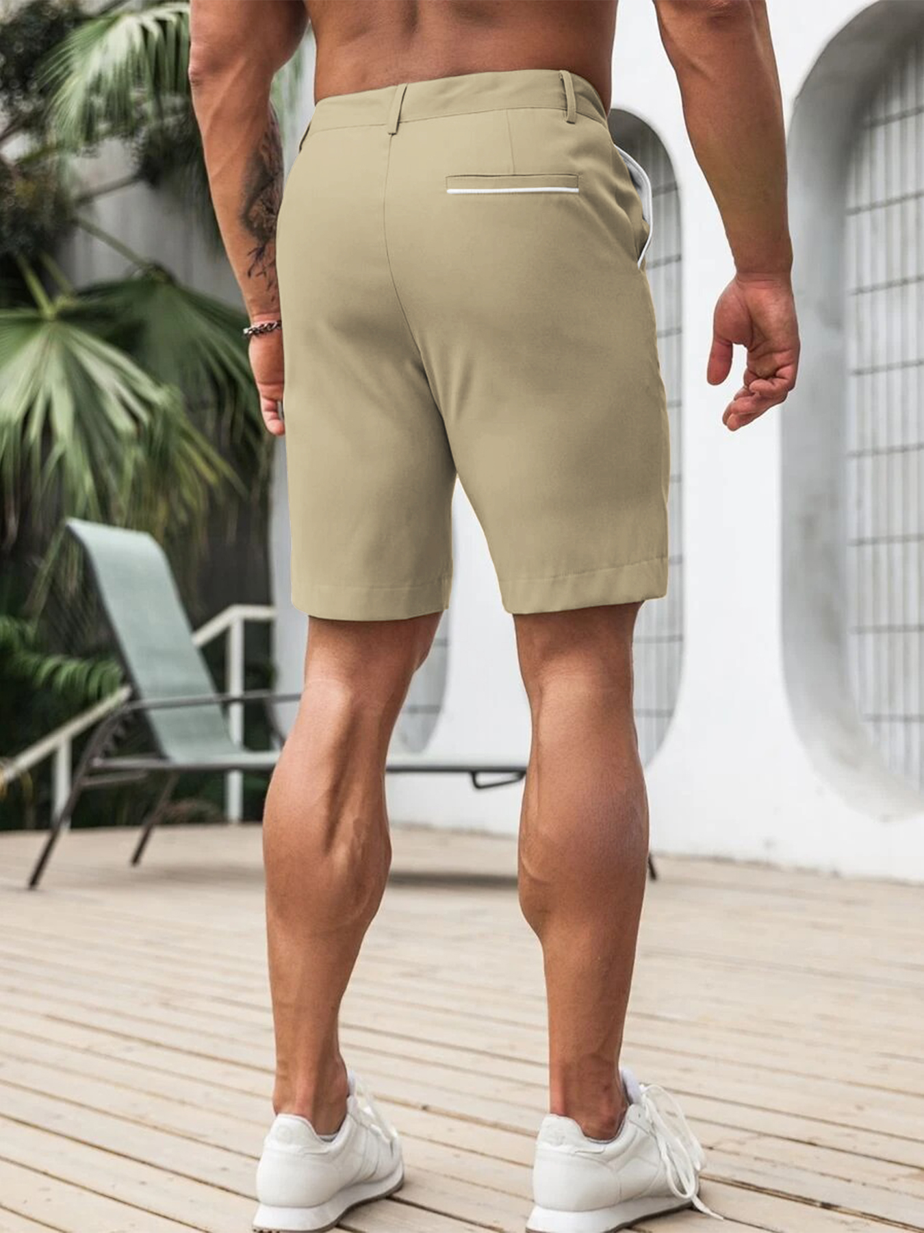 กางเกงขาสั้นชิโน่ทรงสลิมฟิตสำห - Shorts Chino Slim บทวิจารณ์และราคา