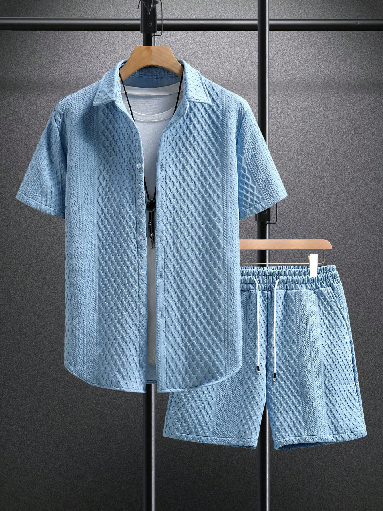 เสื้อเชิ้ตแขนสั้นลำลองสีขาวสไต - Shirt Camp Collar บทวิจารณ์และราคา