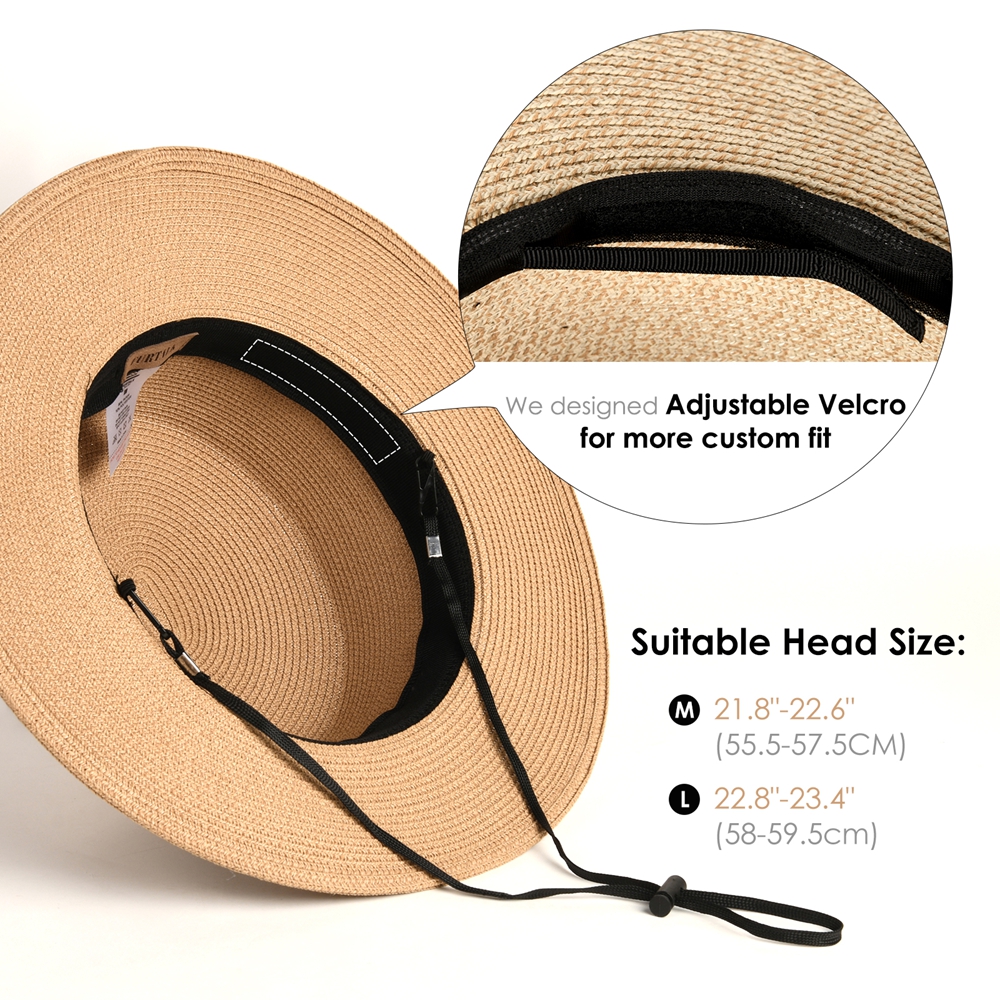หมวกปีกกว้างทรงแบนแบบยูนิเซ็กซ - Bucket Hat Straw บทวิจารณ์และราคา