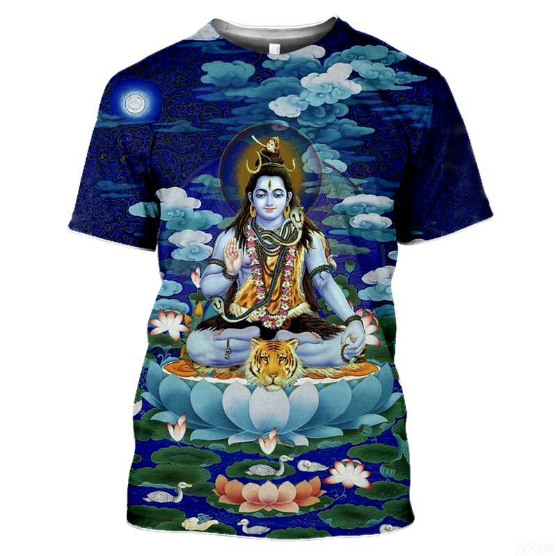 แฟชั่นฤดูร้อนอินเดีย Deities ก - Tee Graphic Print บทวิจารณ์และราคา