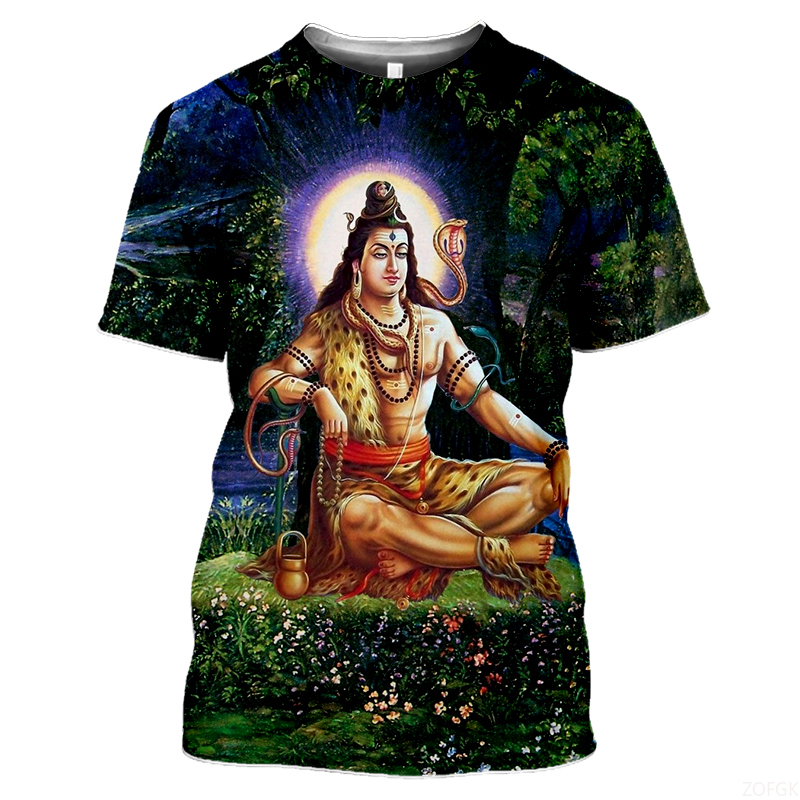 แฟชั่นฤดูร้อนอินเดีย Deities ก - Tee Graphic Print บทวิจารณ์และราคา