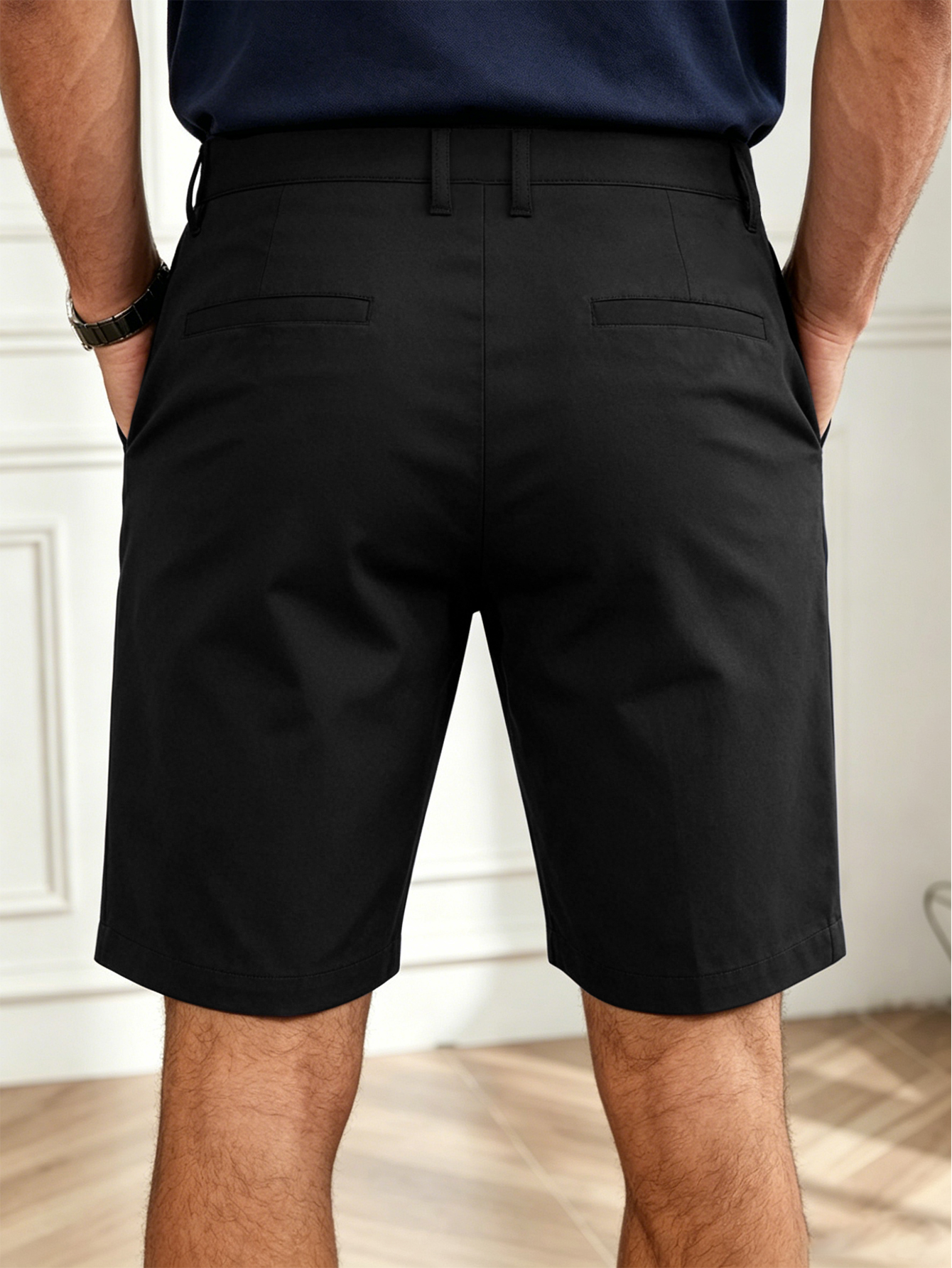 กางเกงขาสั้นชิโน่ผู้ชาย ผ้าสเต - Shorts Chino Slim บทวิจารณ์และราคา