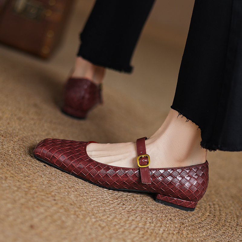 ทอด้านล่างแบน Mary Jane รองเท้ - Casual Sandal Leather บทวิจารณ์และราคา