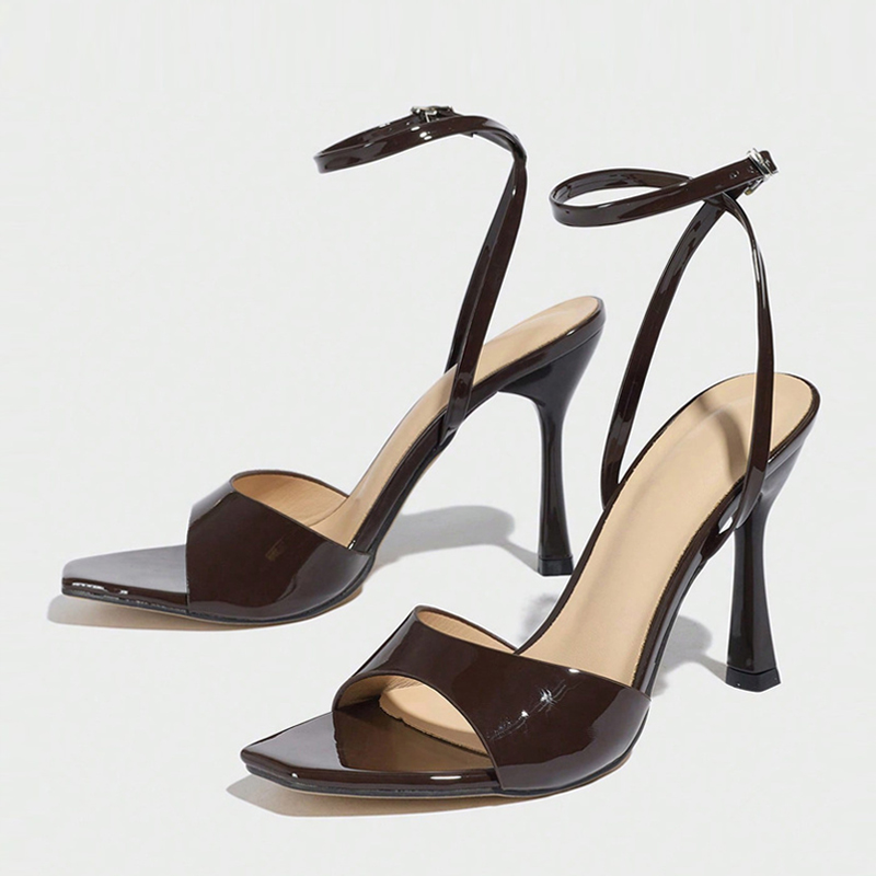 Liyke ใหม่แฟชั่นสแควร์เปิดนิ้ว - Casual Sandal Leather บทวิจารณ์และราคา