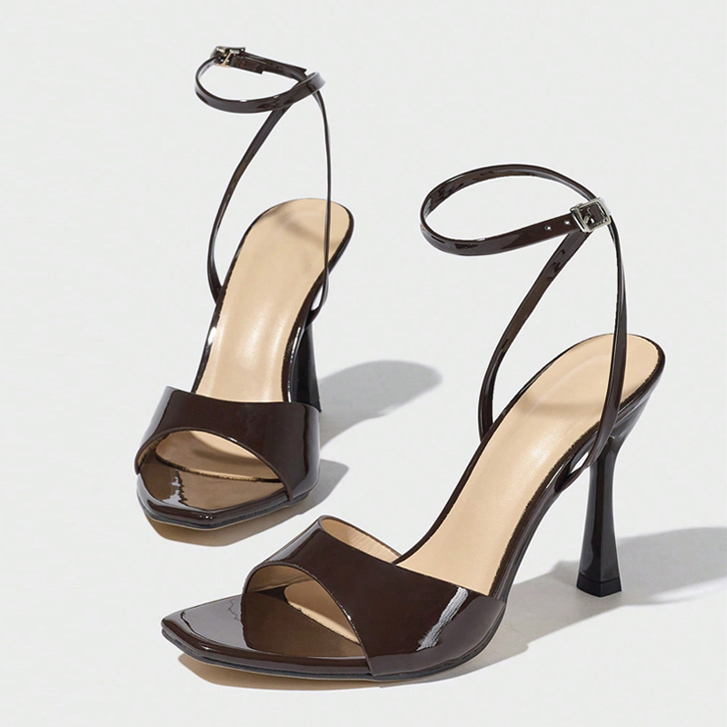 Liyke ใหม่แฟชั่นสแควร์เปิดนิ้ว - Casual Sandal Leather บทวิจารณ์และราคา