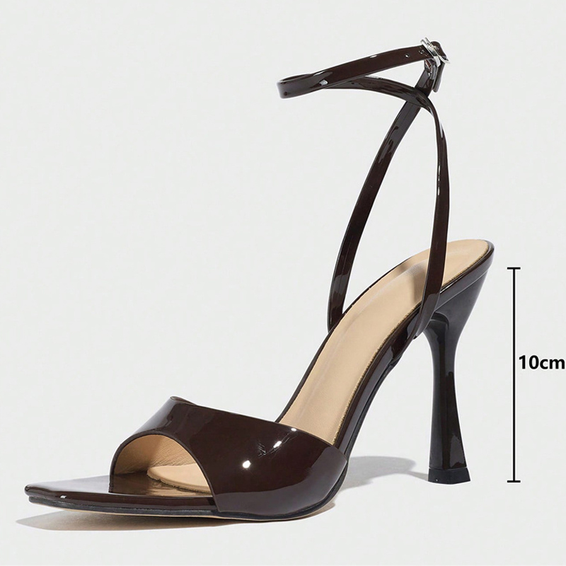 Liyke ใหม่แฟชั่นสแควร์เปิดนิ้ว - Casual Sandal Leather บทวิจารณ์และราคา