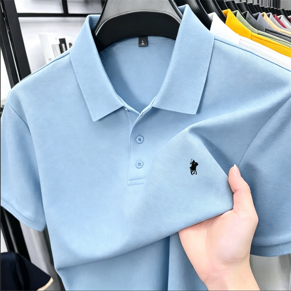 เสื้อโปโลผู้ชายผ้าปิเก้คอตตอนป - Polo Shirt Pique บทวิจารณ์และราคา
