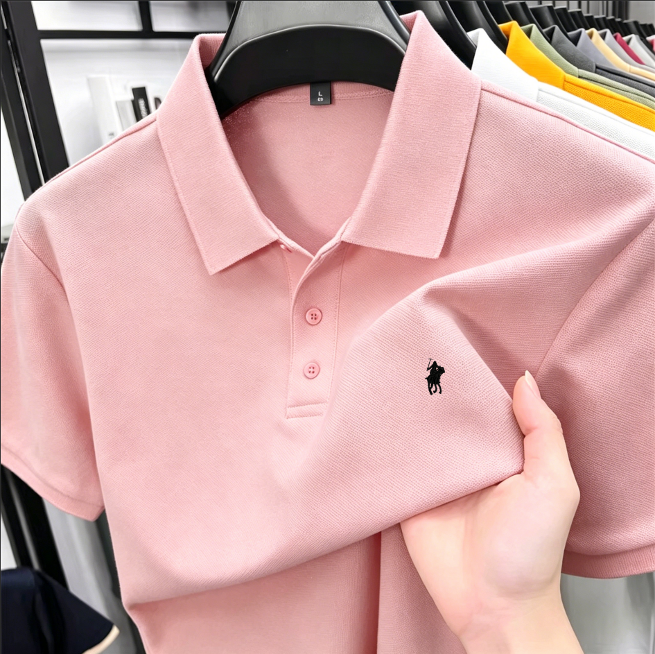 เสื้อโปโลผู้ชายผ้าปิเก้คอตตอนป - Polo Shirt Pique บทวิจารณ์และราคา
