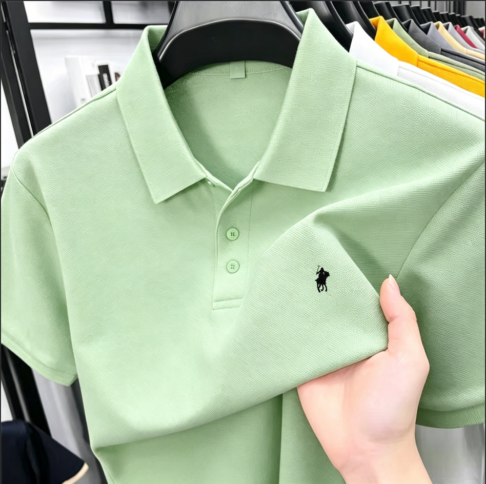 เสื้อโปโลผู้ชายผ้าปิเก้คอตตอนป - Polo Shirt Pique บทวิจารณ์และราคา