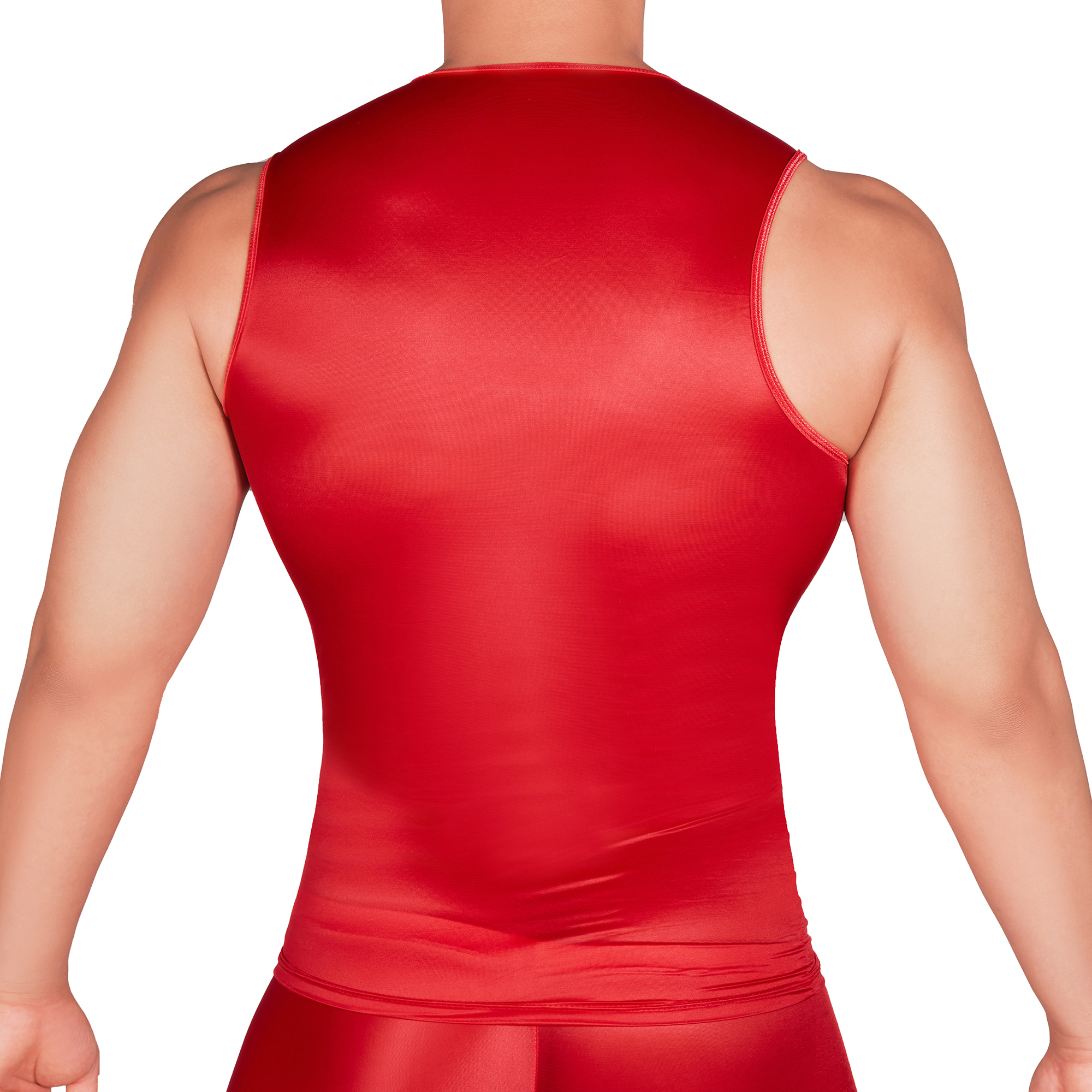 เสื้อยืดแขนกุดผู้ชายสีพื้น ทรง - Tank Top Muscle บทวิจารณ์และราคา