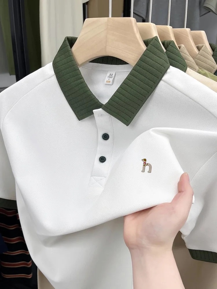 เสื้อโปโลแขนสั้นผู้ชายแบรนด์หร - Polo Shirt Pique บทวิจารณ์และราคา