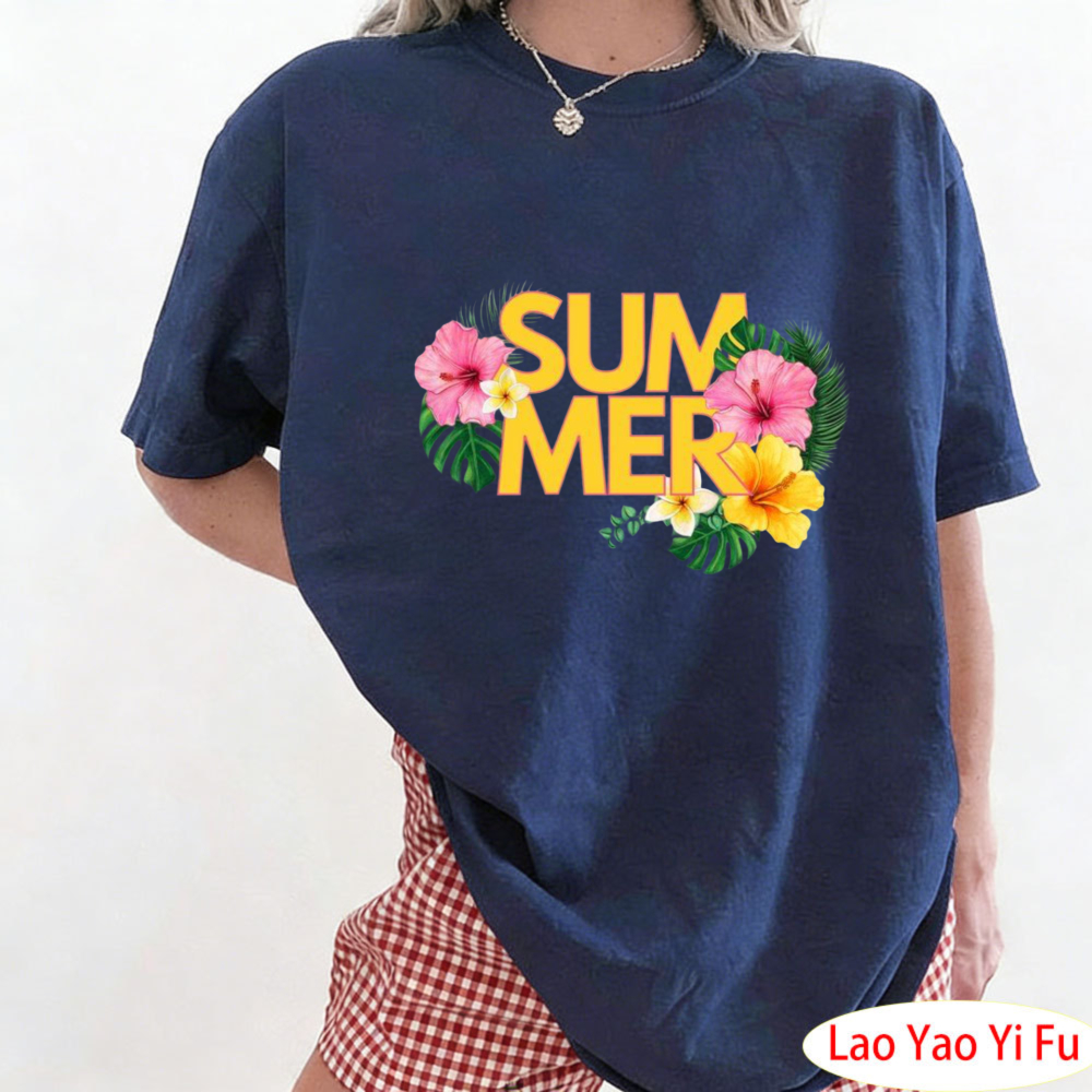 เสื้อยืดลายดอกไม้เขตร้อนฤดูร้อ - Resort Shirt Floral บทวิจารณ์และราคา