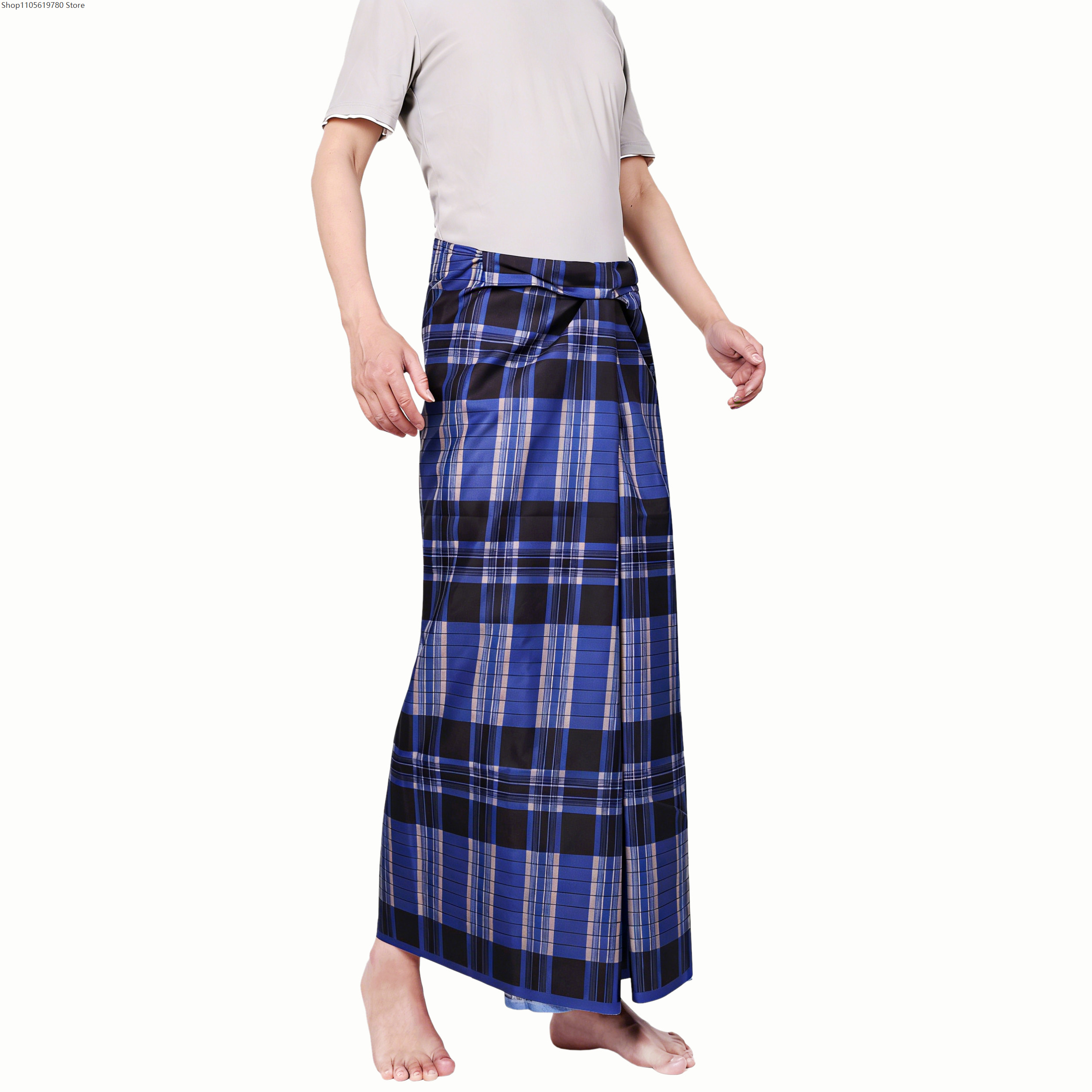 ผ้าซิ่นบาติกแบบดั้งเดิมสำหรับผ - Sarong Men Wrap บทวิจารณ์และราคา