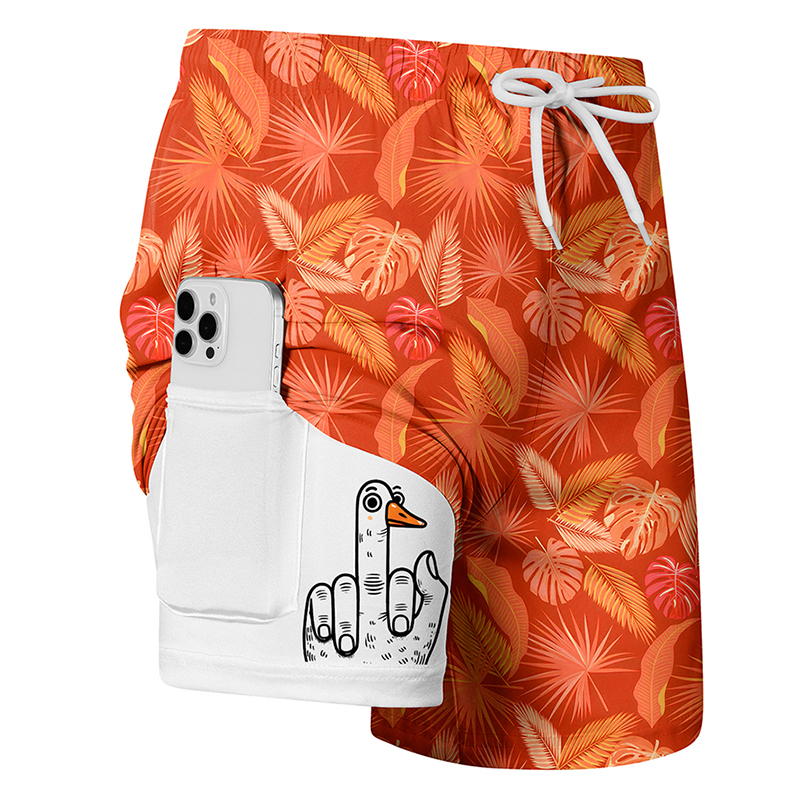 กางเกงขาสั้นชายพิมพ์ลายเป็ดพร้ - Swim Trunk Quick Dry บทวิจารณ์และราคา