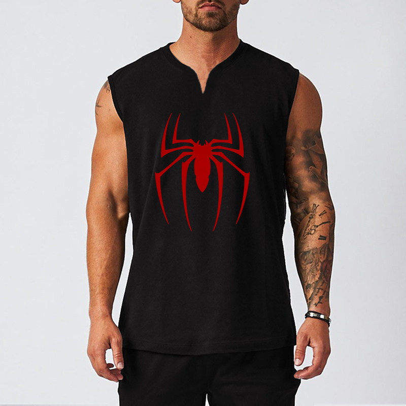 เสื้อกล้ามออกกำลังกายคอวีแขนกุ - Tank Top Muscle บทวิจารณ์และราคา