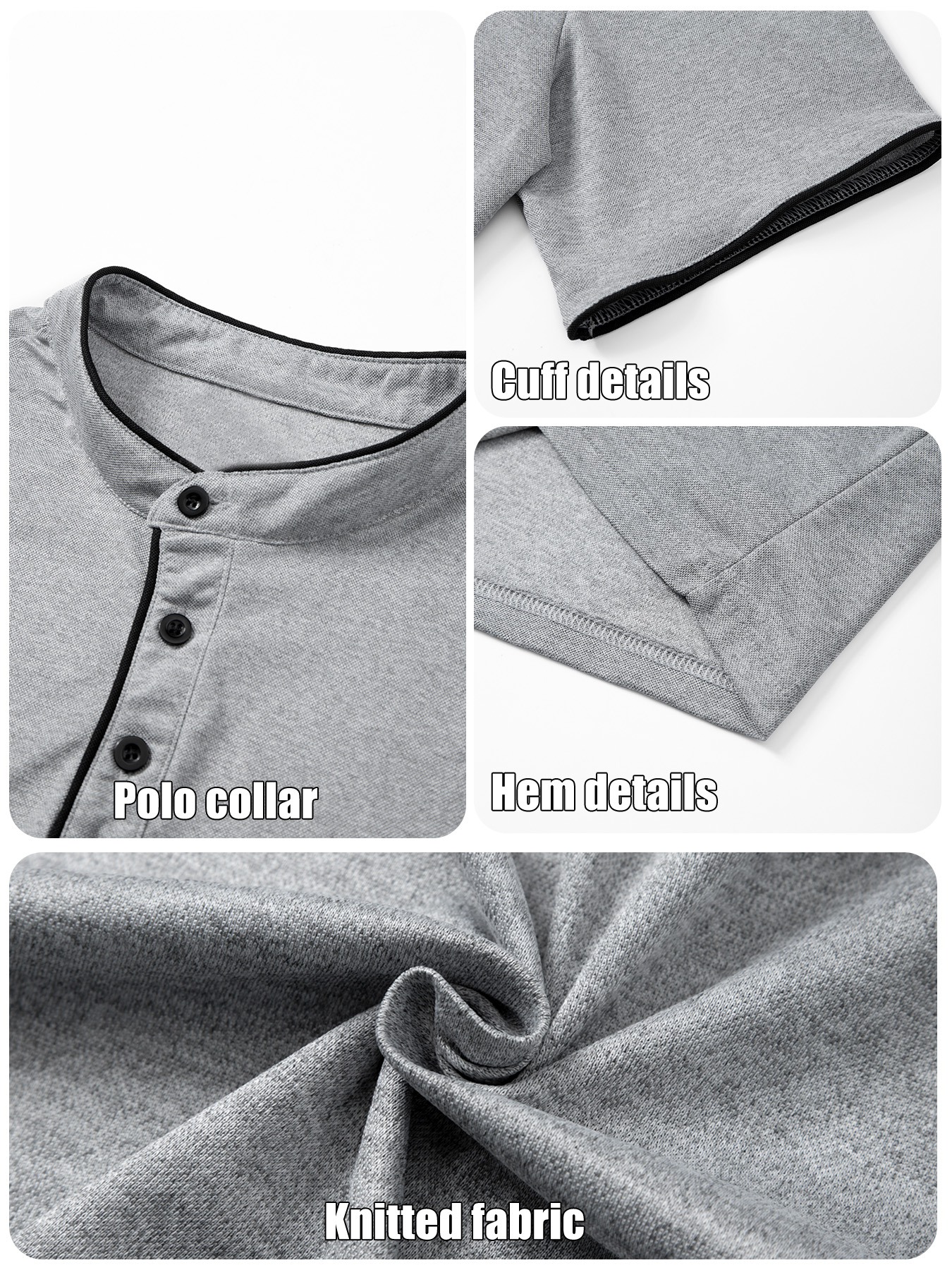 เสื้อโปโลผู้ชาย 180 กรัม ผ้ารั - Polo Shirt Pique บทวิจารณ์และราคา