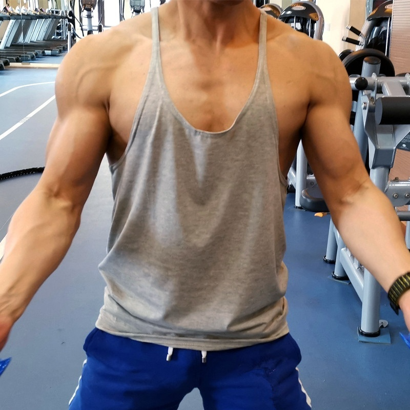 เสื้อกล้ามออกกำลังกายผู้ชาย ทร - Tank Top Muscle บทวิจารณ์และราคา