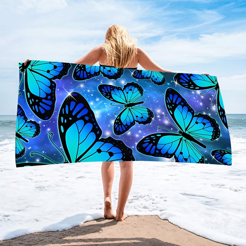 ผ้าห่มชายหาดขนาดใหญ่ 1 ผืน ผ้า - Beach Towel Large บทวิจารณ์และราคา