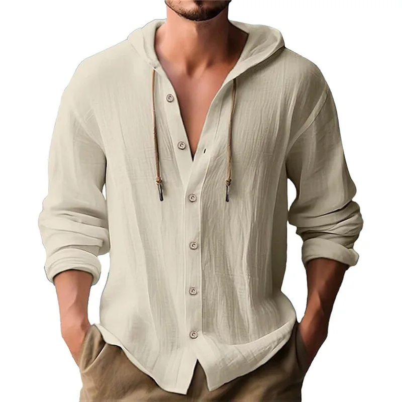 เสื้อเชิ้ตแขนยาวลําลองผู้ชายสี - Short Linen Drawstring บทวิจารณ์และราคา