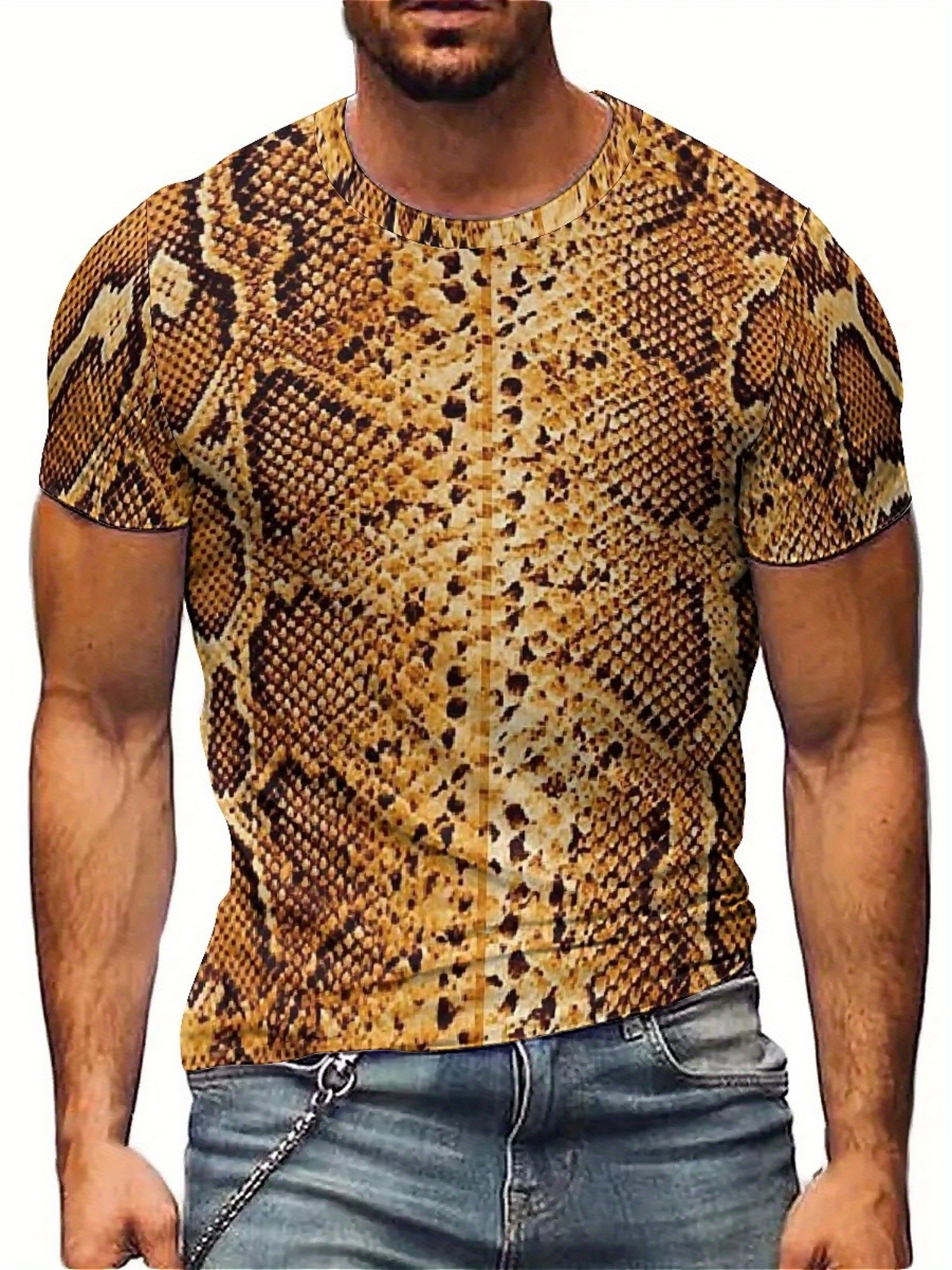 เสื้อยืดกราฟิกงูพิมพ์ลาย 3D สำ - Tee Graphic Print บทวิจารณ์และราคา