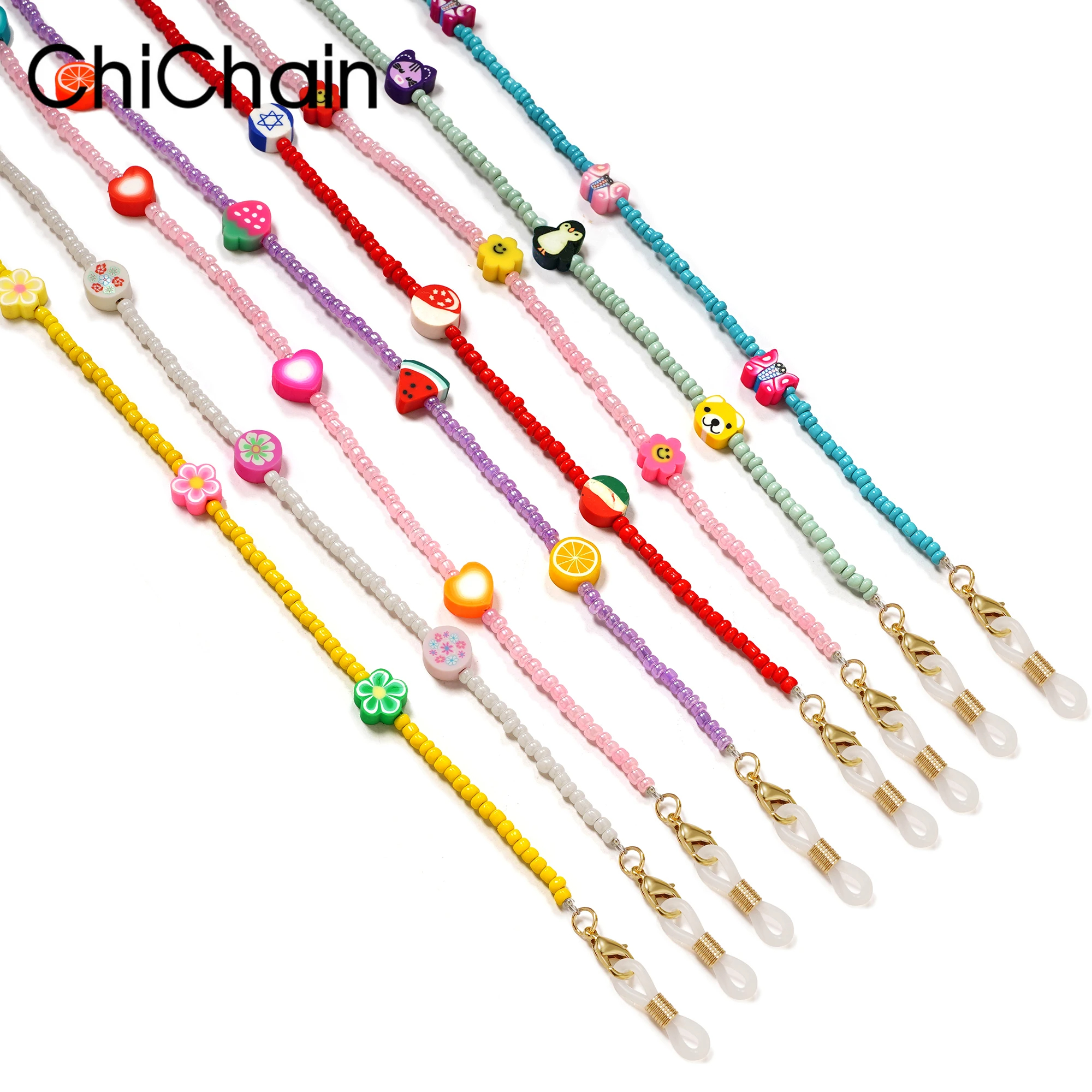 การ์ตูนน่ารักสายคล้องคอลูกปัดแ - Sunglass Retainer Cord บทวิจารณ์และราคา