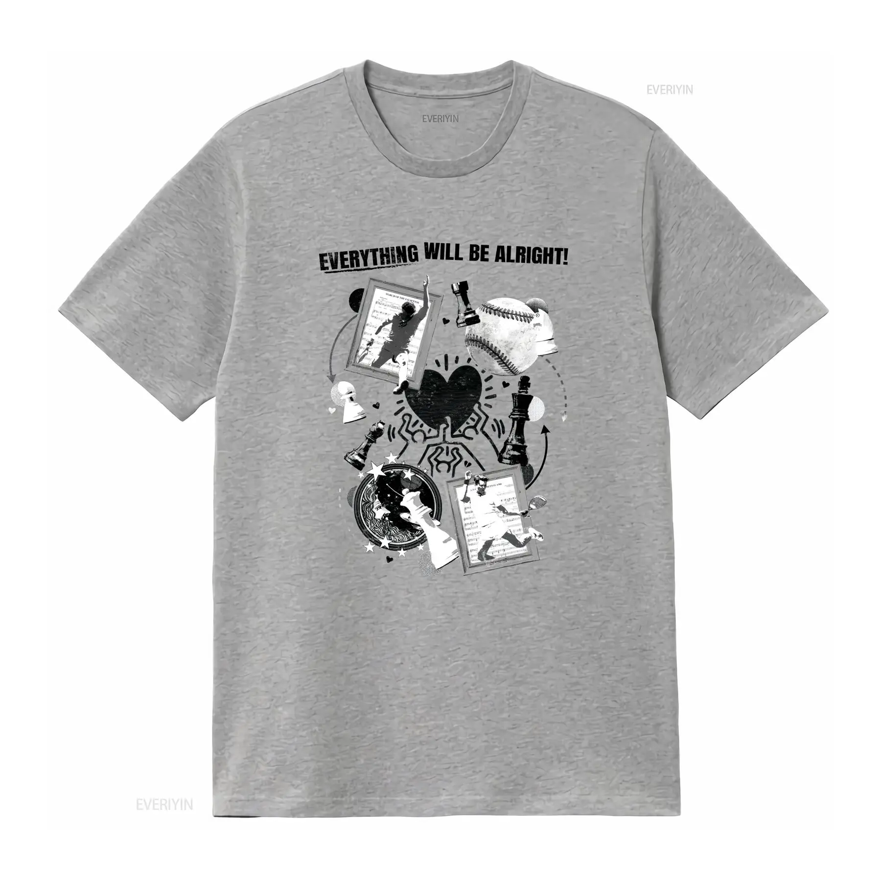 เสื้อยืดลายกราฟิกสไตล์วินเทจจา - Tee Graphic Print บทวิจารณ์และราคา